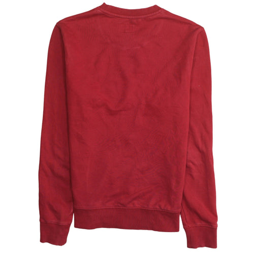 Wrangler Men's Red Crew Neck Graphic Pullover Sweatshirt Size S