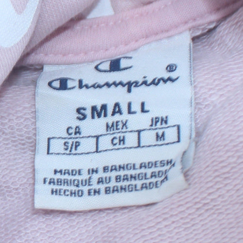 Champion Women's Pink Small Pullover Hoodie Cotton Blend
