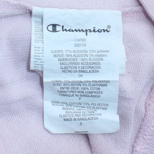 Champion Women's Pink Small Pullover Hoodie Cotton Blend