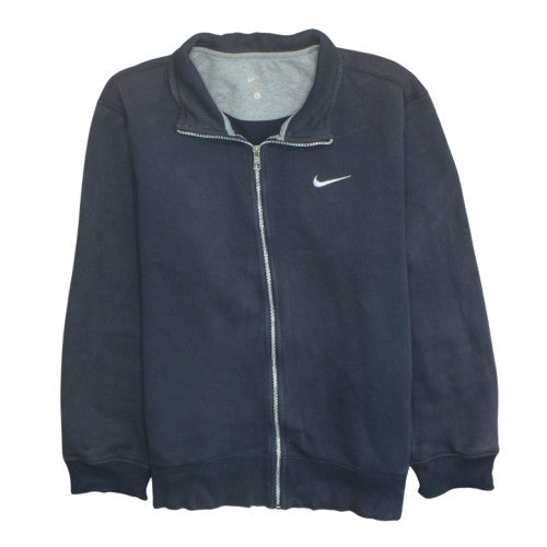 Nike Men's Black Full Zip Track Jacket Size L Cotton Blend