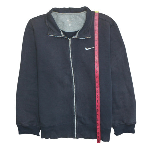 Nike Men's Black Full Zip Track Jacket Size L Cotton Blend