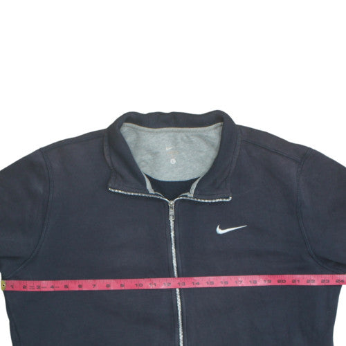 Nike Men's Black Full Zip Track Jacket Size L Cotton Blend