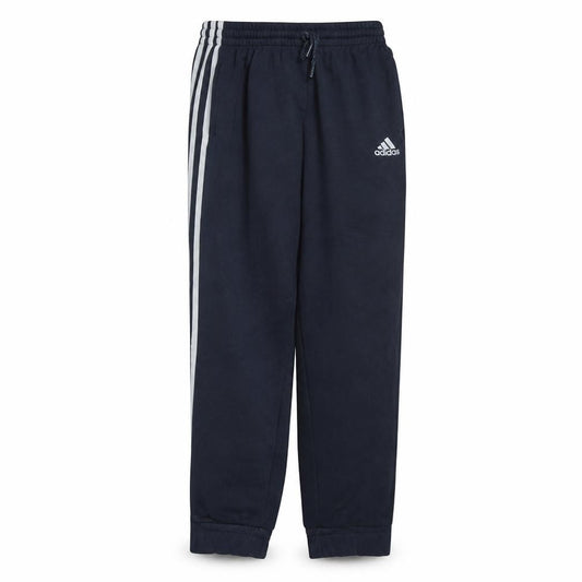 Front view of Adidas Men Black Track Pants M Regular Fit Elastic Waist Activewear