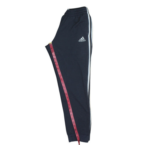Adidas Men Black Track Pants M Regular Fit Elastic Waist Activewear