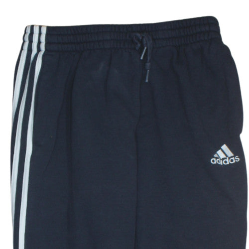 Adidas Men Black Track Pants M Regular Fit Elastic Waist Activewear
