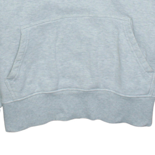 Adidas Women Grey Hooded Pullover Hoodie UK 12 Cotton Blend