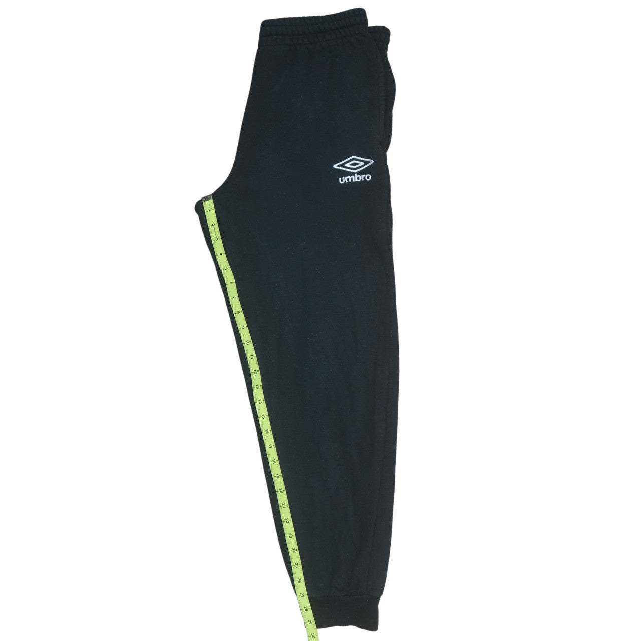 Umbro Men Black Jogger Sweatpants L Fleece Activewear Trousers