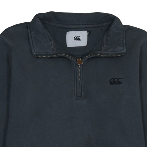 Canterbury Men’s Black 2XL 1/4 Zip Fleece Sweatshirt