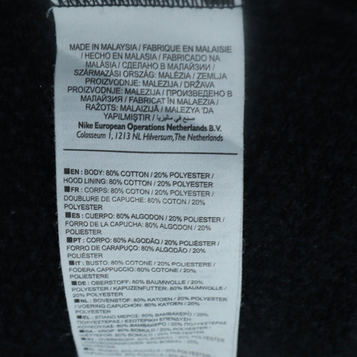 Nike Men's Black Full Zip Hoodie M Graphic Sportswear