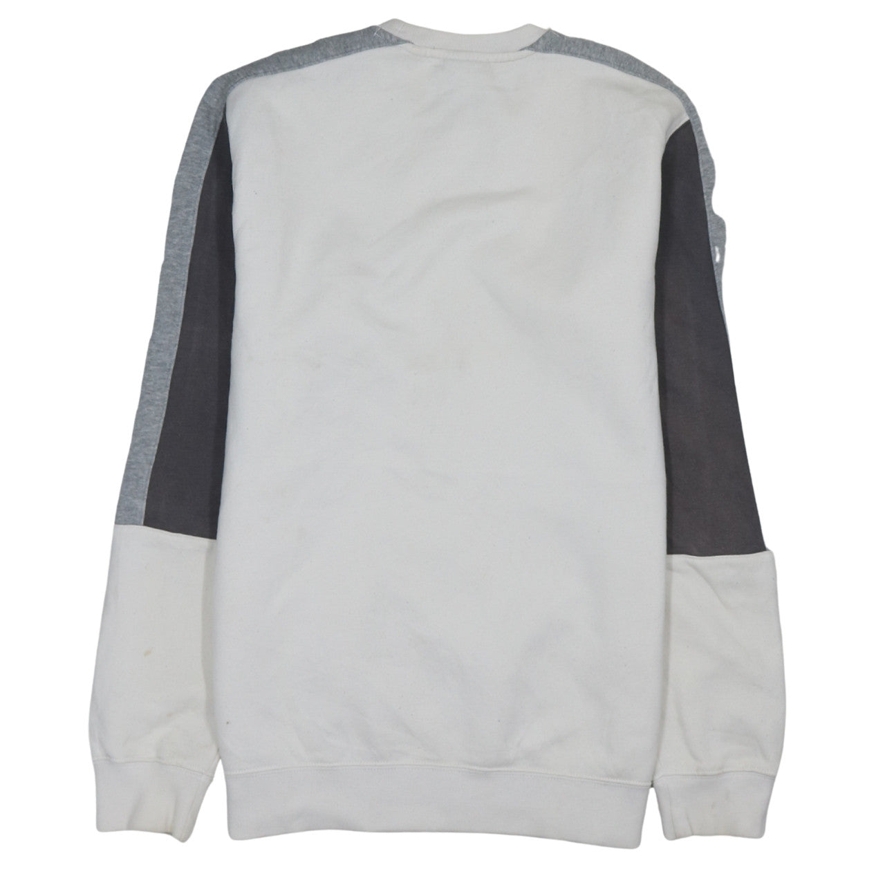 Champion Men's White Pullover Sweatshirt Large Crew Neck Logo Fleece