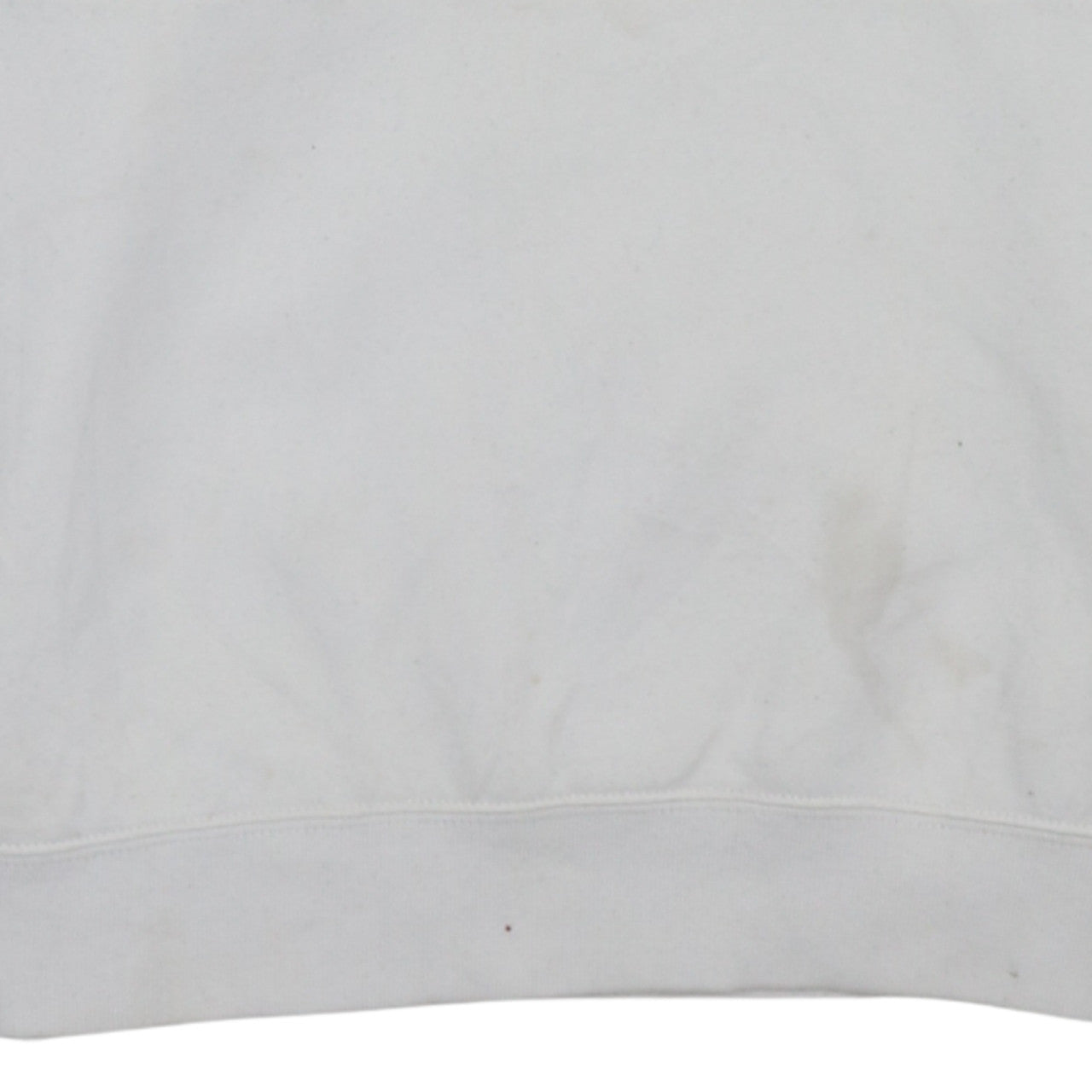 Champion Men's White Pullover Sweatshirt Large Crew Neck Logo Fleece