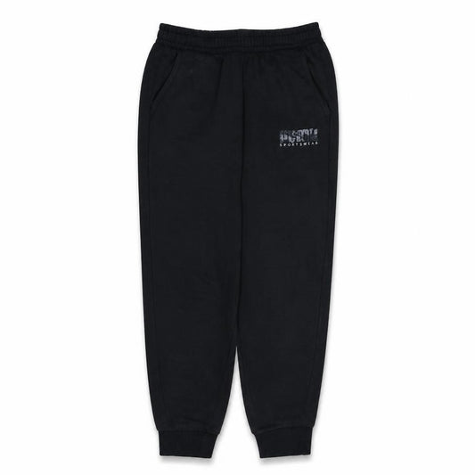 Front view of Puma Men's Black Jogger Sweatpants L Elastic Waist Sportswear