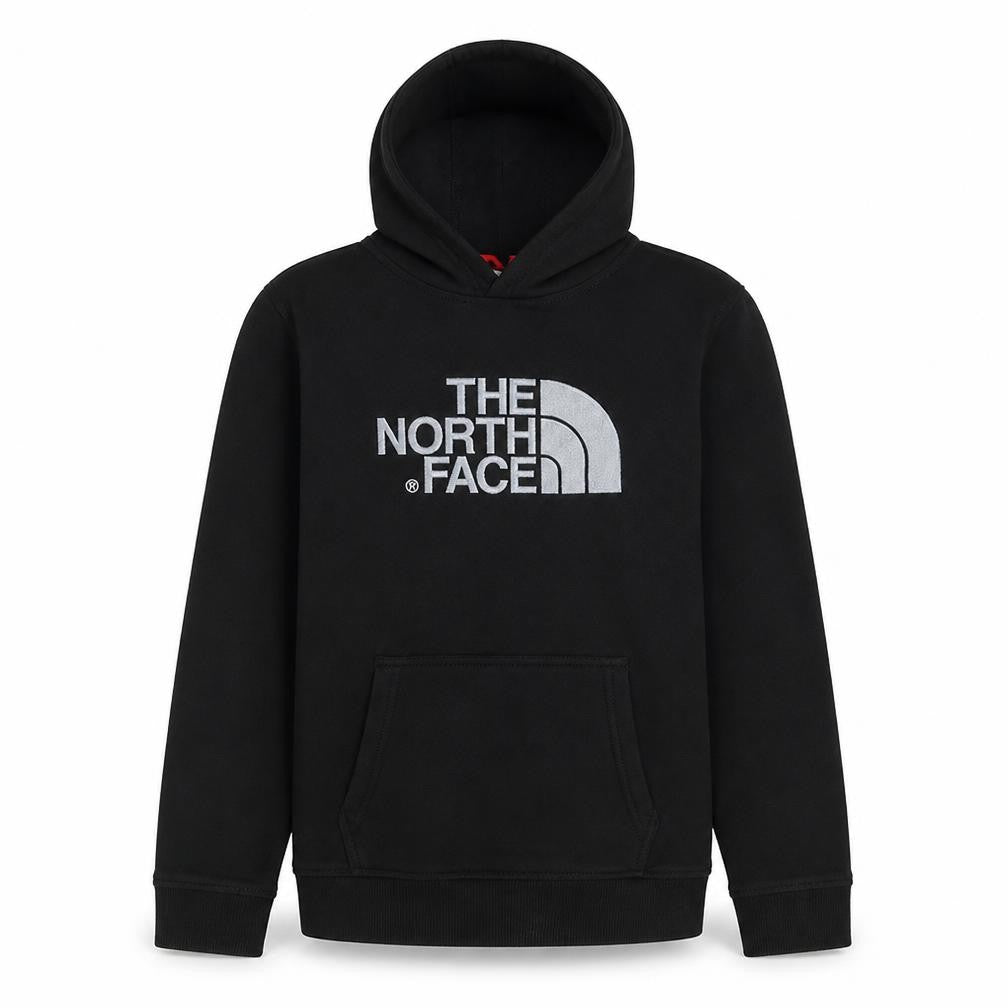 The North Face Boys Black XL Pullover Hoodie Cotton Logo Sweatshirt