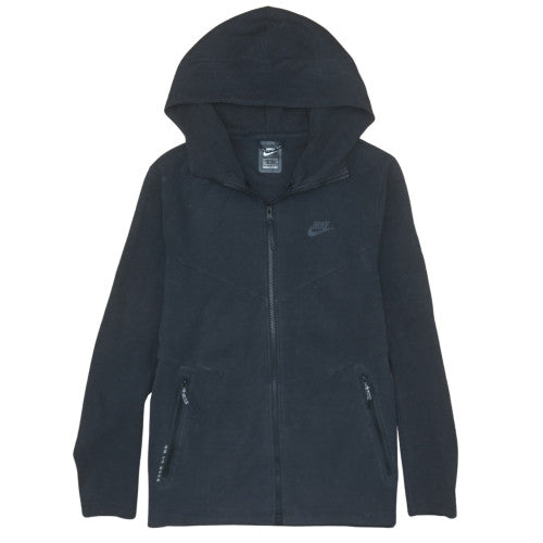 Nike Men's Black Full Zip Hoodie M Fleece Lined Casual Sweatshirt