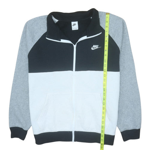 Nike Men's Black Grey White XL Track Jacket Full Zip Colourblock