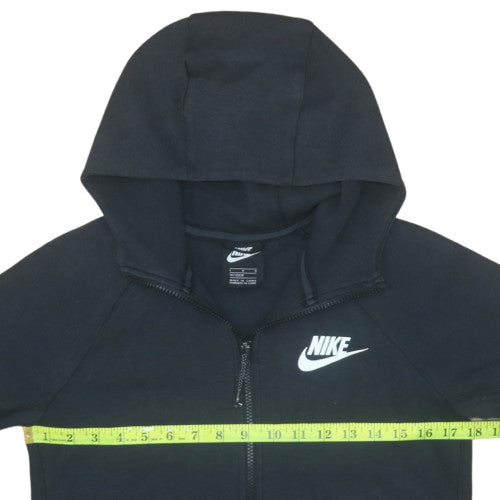 Nike Boys Black Full Zip Hoodie L 147-158cm Fleece Sweatshirt