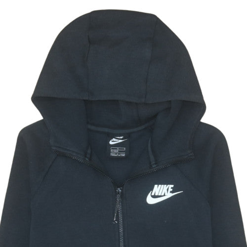 Nike Boys Black Full Zip Hoodie L 147-158cm Fleece Sweatshirt