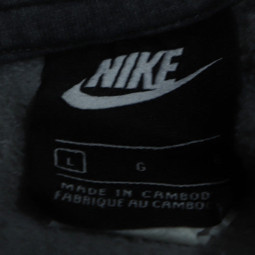 Nike Women Black Pullover Hoodie Size L Cotton Blend Fleece