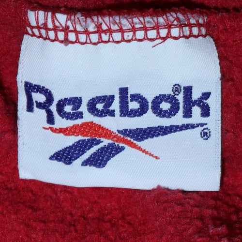 Reebok Womens Red Crew Neck Pullover Sweatshirt Size 12
