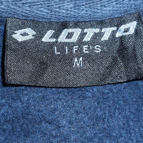 Lotto Men's Blue Pullover Hoodie Medium Fleece Sportswear