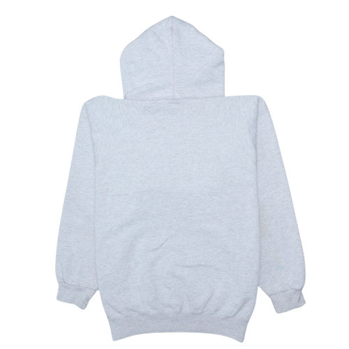 Champion Men's Grey Pullover Hoodie M Embroidered Logo Fleece