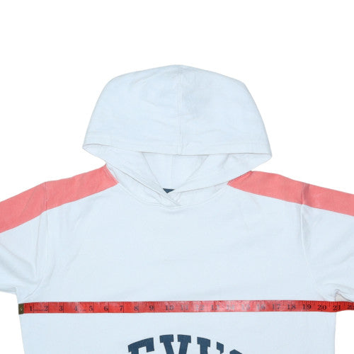 Levi's Girls White Colourblock Hoodie 16 Years Cotton Pullover