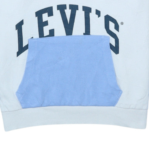 Levi's Girls White Colourblock Hoodie 16 Years Cotton Pullover