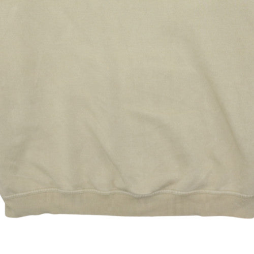 FILA Men Beige 2XL Pullover Sweatshirt Logo Crew Neck Vintage