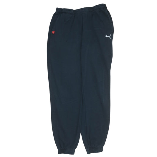 Puma Men Black L Tapered Fleece Sweatpants Activewear Trousers