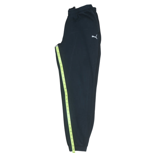 Puma Men Black L Tapered Fleece Sweatpants Activewear Trousers