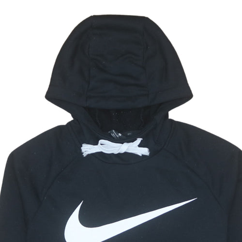 Nike Men's Black Dri-Fit Pullover Hoodie Medium