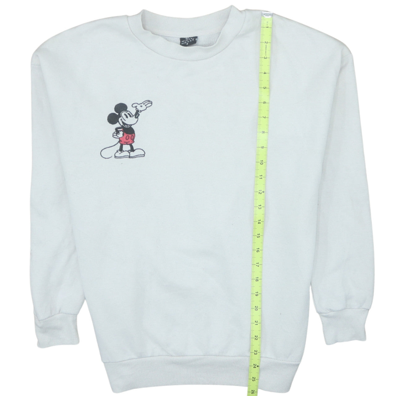 Pep&Co Disney Mickey Mouse White Sweatshirt Women S Crew Neck Pullover