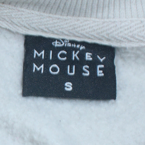 Pep&Co Disney Mickey Mouse White Sweatshirt Women S Crew Neck Pullover
