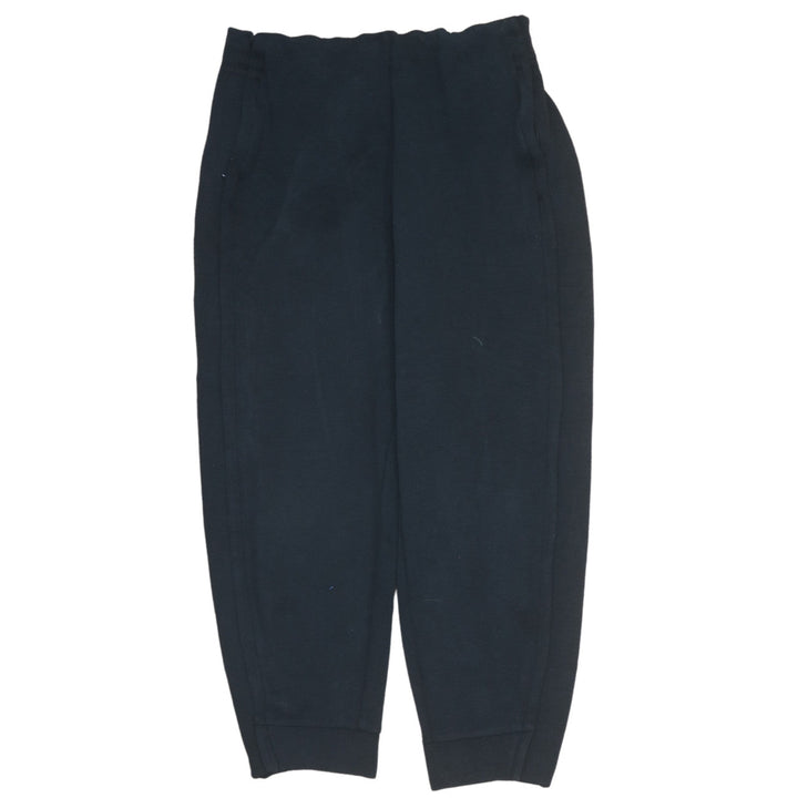 Adidas Womens Black Jogger Sweatpants Size 12-14 Regular Fit Fleece