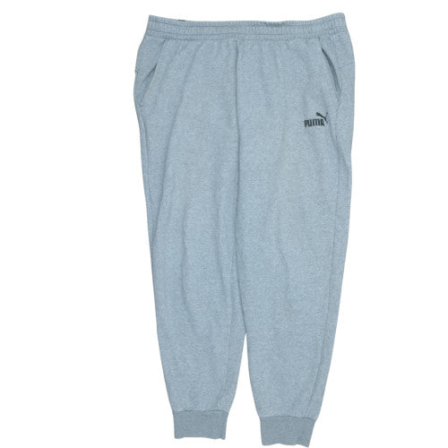 Puma Men's Grey 2XL Jogger Fleece Sweatpants with Pockets