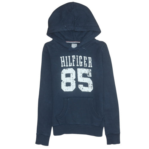 Tommy Hilfiger Women Navy Blue Pullover Hoodie Medium