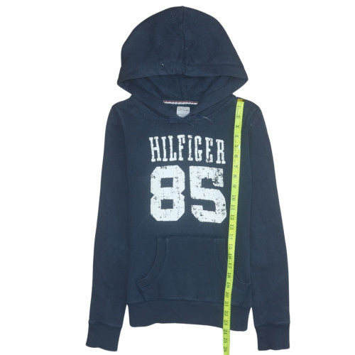 Tommy Hilfiger Women Navy Blue Pullover Hoodie Medium