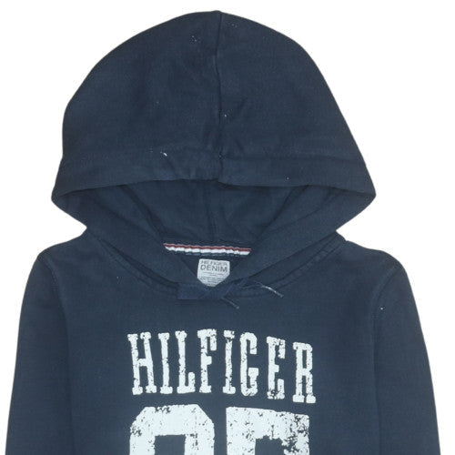 Tommy Hilfiger Women Navy Blue Pullover Hoodie Medium