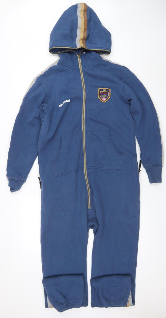 Swimzi Boys Blue Hooded One Piece Zip All-in-One 13 Years