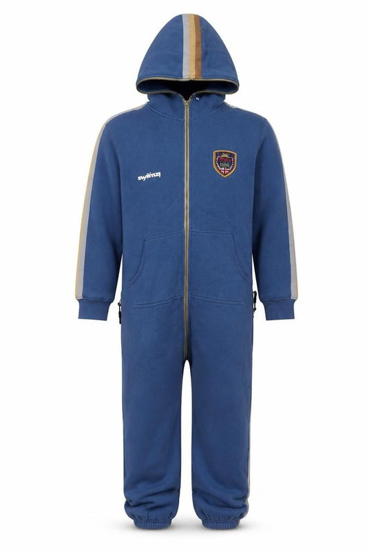 Swimzi Boys Blue Hooded One Piece Zip All-in-One 13 Years