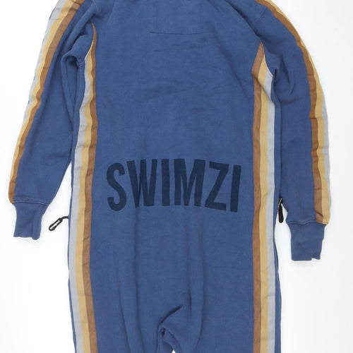 Swimzi Boys Blue Hooded One Piece Zip All-in-One 13 Years
