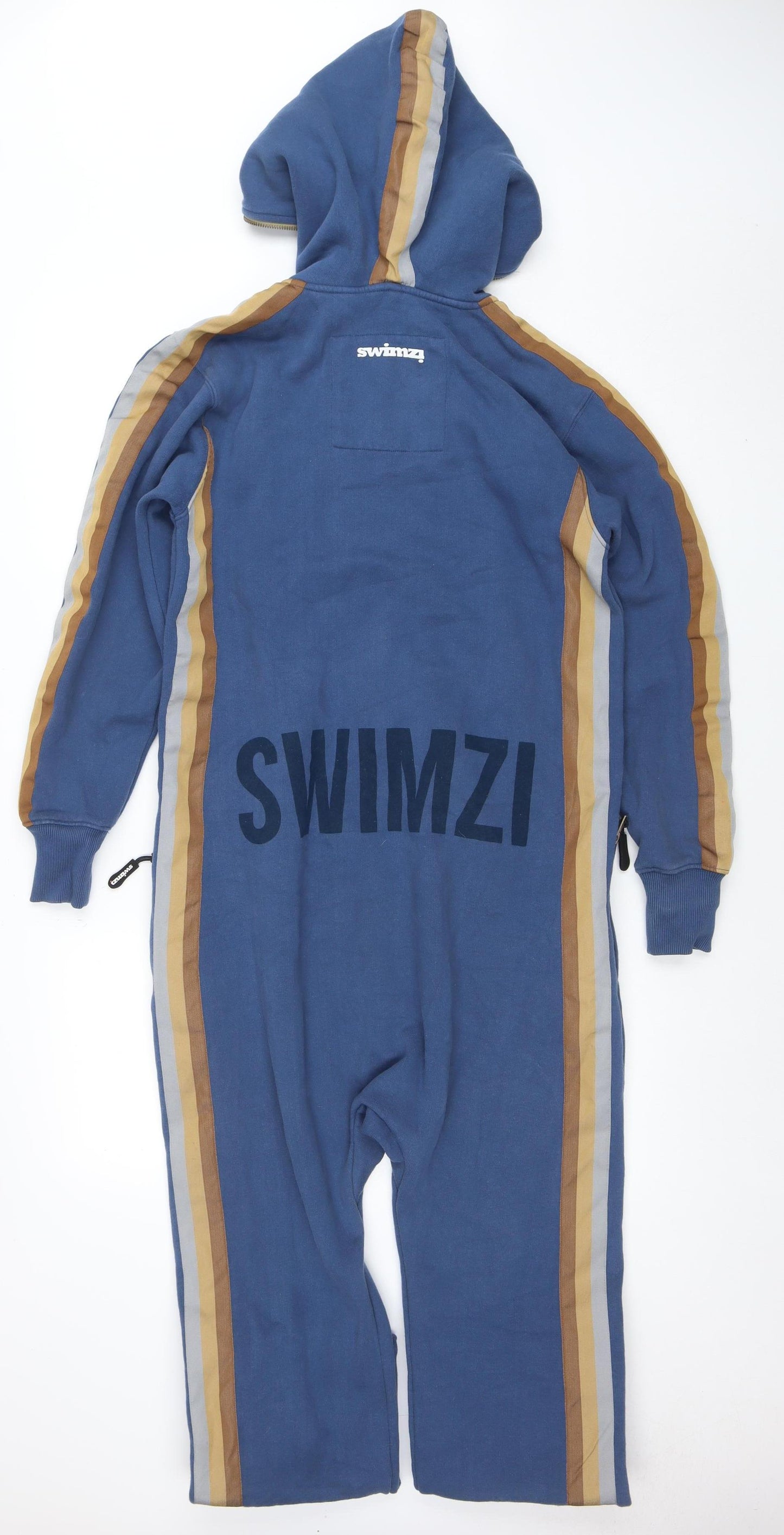 Swimzi Boys Blue Hooded One Piece Zip All-in-One 13 Years