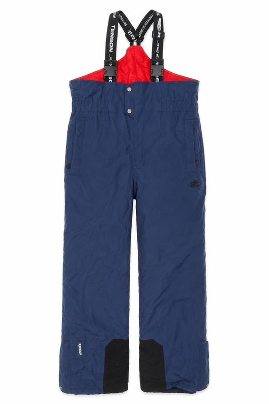 Front view of Tenson Men Blue Waterproof Insulated Snow Pants, size 52, Regular Fit