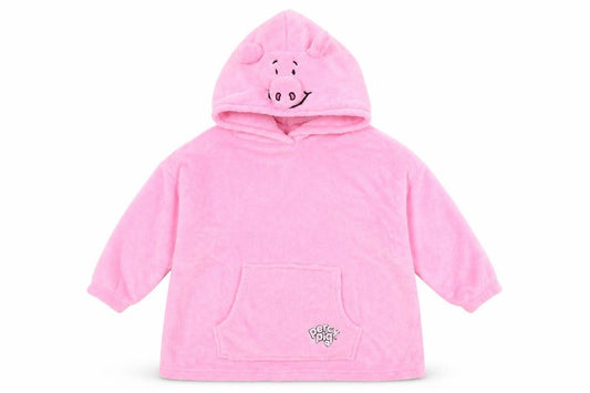 Marks and Spencer Girls Pink Percy Pig Hooded Fleece Robe Medium