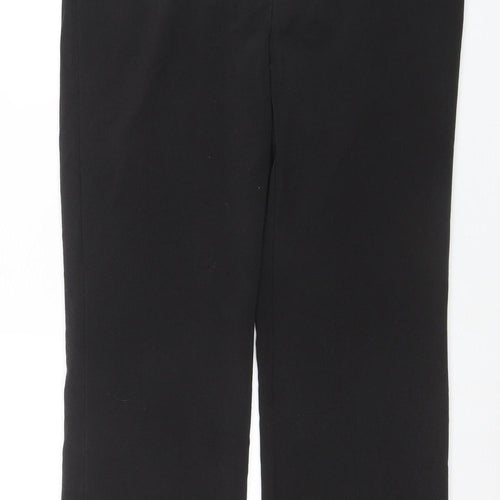 Debenhams Classics Womens Black Size 12 Straight Leg Trousers