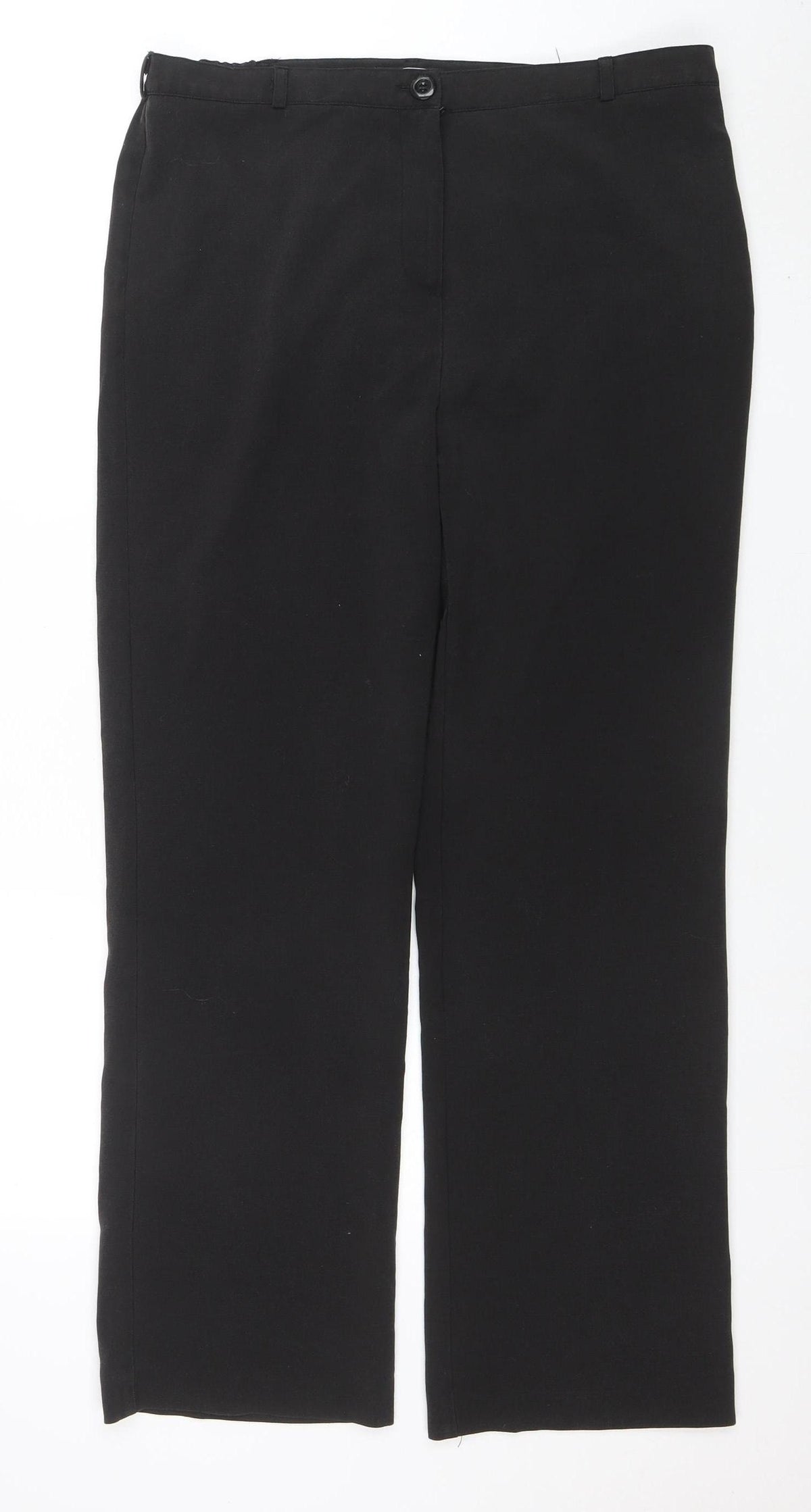 Debenhams Classics Womens Black Size 12 Straight Leg Trousers