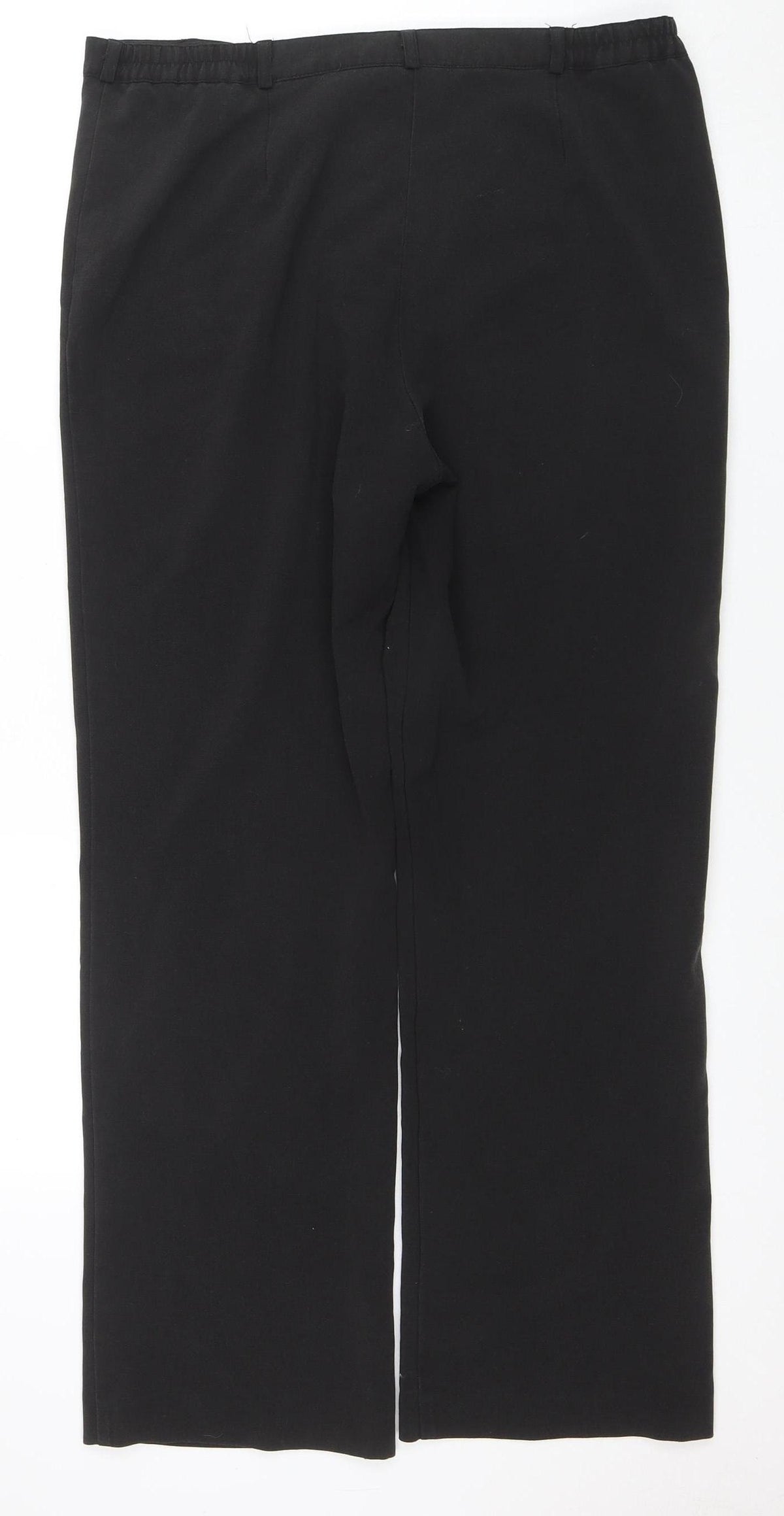 Debenhams Classics Womens Black Size 12 Straight Leg Trousers