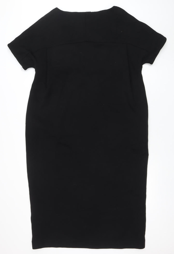 COS Women's Black Knee Length Stretch Sheath Dress M