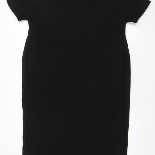 COS Women's Black Knee Length Stretch Sheath Dress M