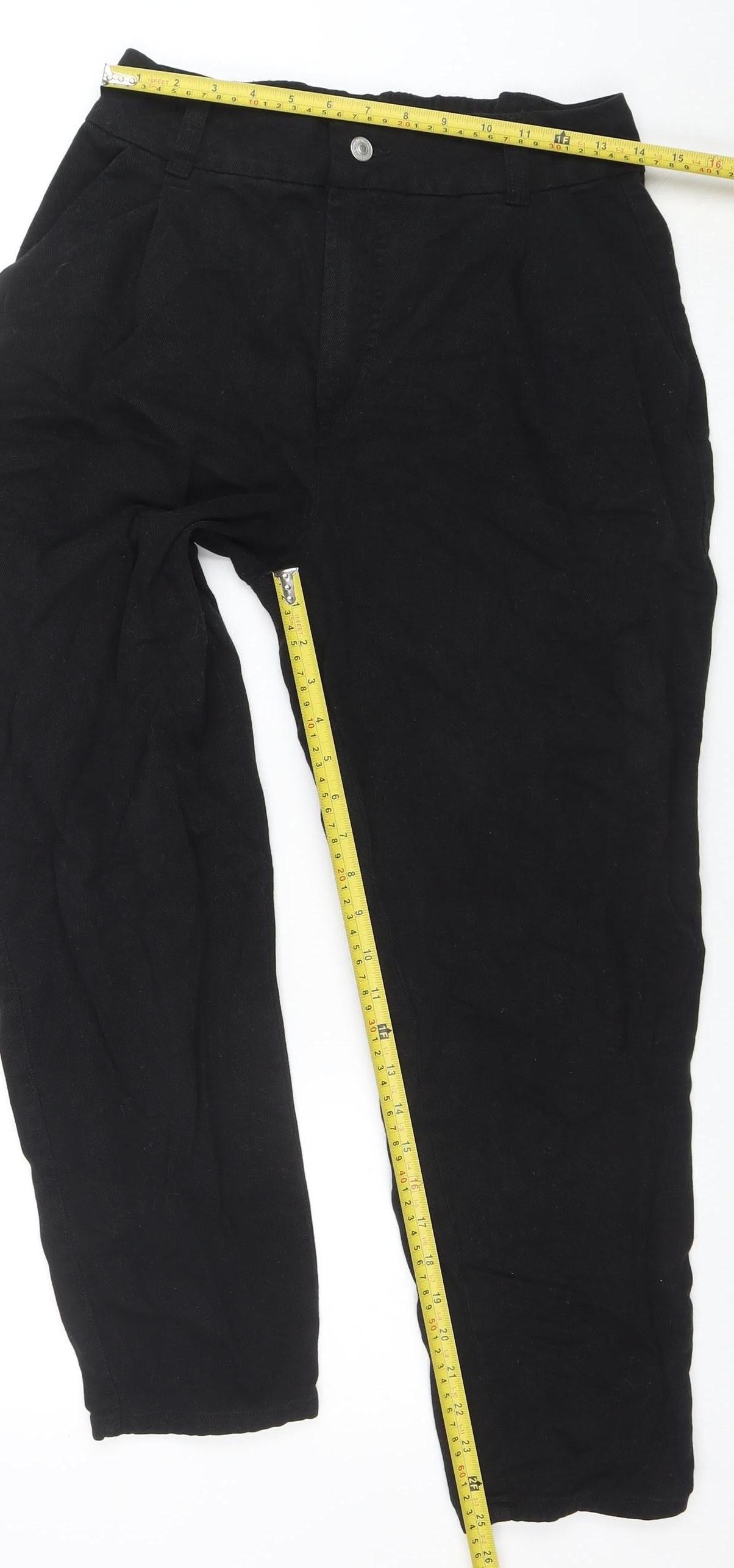 New Look Women’s Black High Rise Mom Jeans Size 8